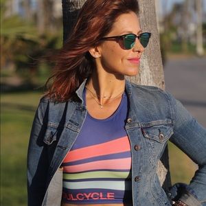 SoulCycle racerback crop top sports bra